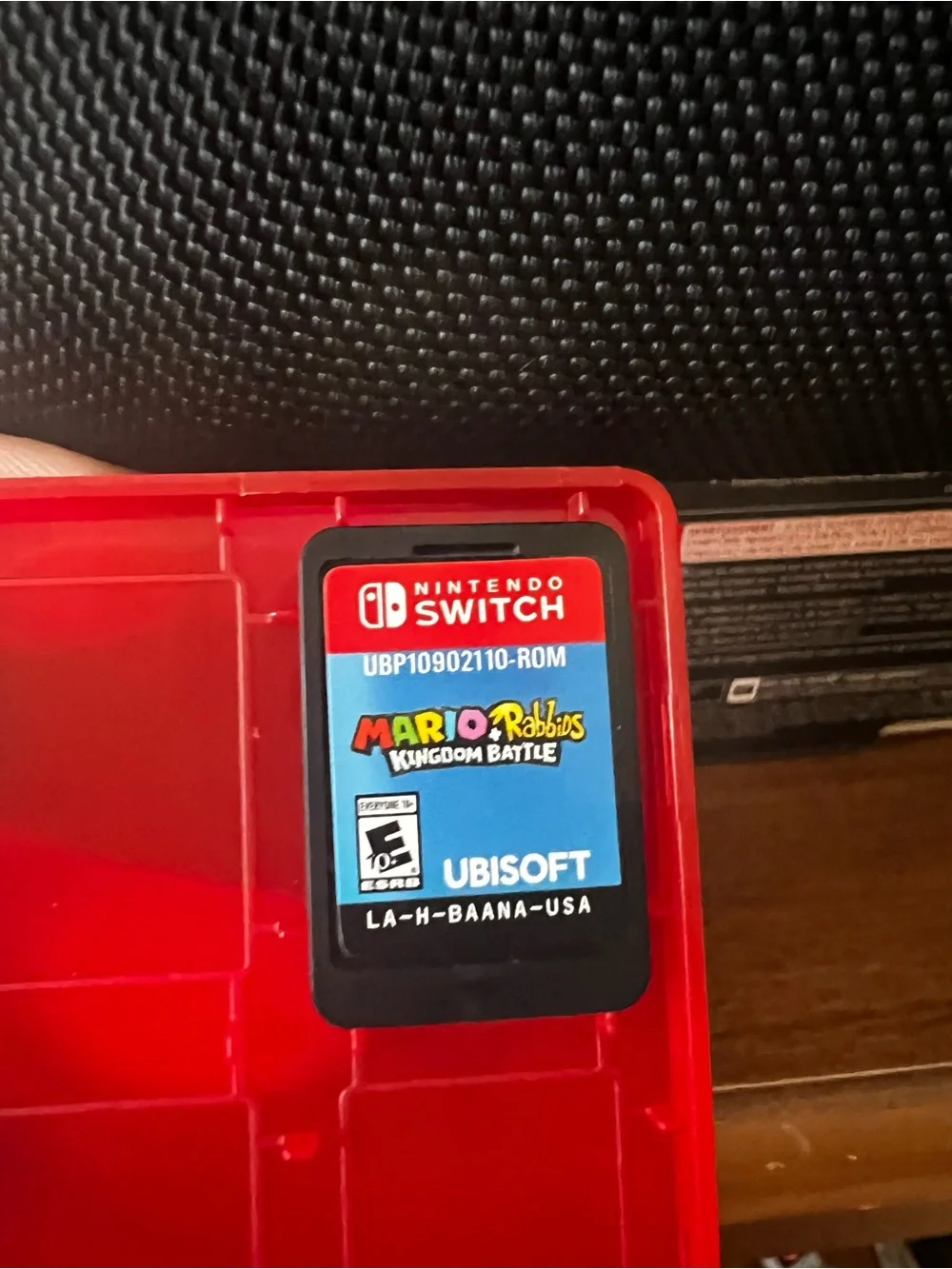 Nintendo Switch with Neon Blue and Neon Red Joy-Con